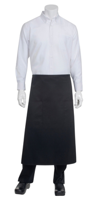 Picture of Chef Works - BPTA - Black Tapered Apron w Flap