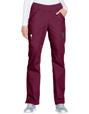 Picture of CHEROKEE-CH-WW210T-Cherokee Workwear Women's Mid Rise Straight Leg Pull-on Cargo Tall Pant