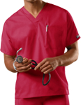 Picture of Cherokee Uniforms-4777-Cherokee Workwear Unisex V-Neck Single Pocket Scrub Top