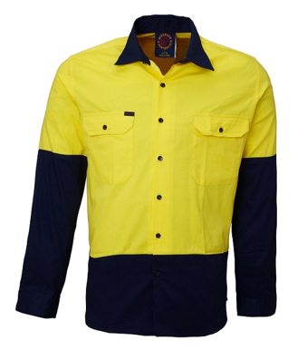 Picture of Ritemate Workwear-RM107V2-Vented Open Front Light Weight Shirts