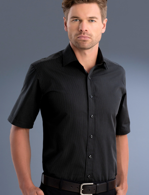 Uniform Australia-John Kevin Uniforms-872 Black-Mens Slim Fit Long ...