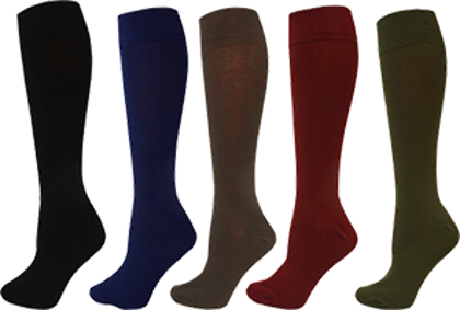 Picture of Bamboo Textiles-BAFINEGR-Women's Fine Knit Knee High Socks