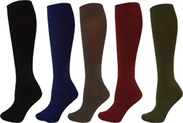 Picture of Bamboo Textiles-BAFINEGR-Women's Fine Knit Knee High Socks