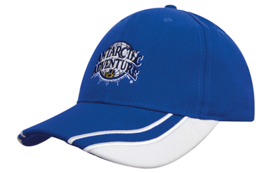 Picture of Headwear Stockist-4073-Brushed Heavy Cotton with Curved Peak Inserts