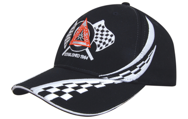 Picture of Headwear Stockist-4076-Brushed Heavy Cotton with Swirling Checks & Sandwich