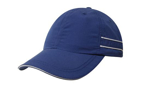 Picture of Headwear Stockist-4077-Microfibre Sports Cap with Piping and Sandwich