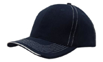 Picture of Headwear Stockist-4097-Brushed Heavy Cotton with Contrasting Stitching and Open Lip Sandwich