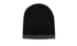 Picture of Headwear Stockist-4188-Roll Down Two Tone Acrylic Beanie - Toque