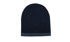 Picture of Headwear Stockist-4188-Roll Down Two Tone Acrylic Beanie - Toque