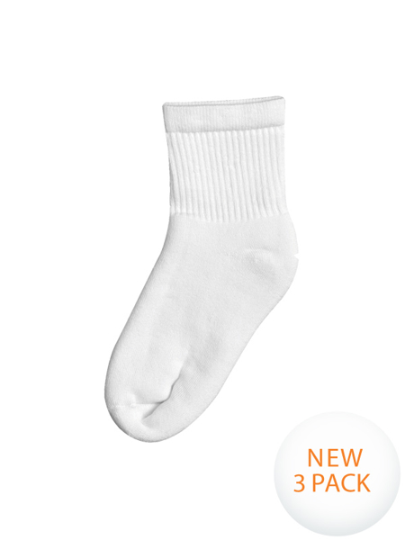 Picture of Midford Uniforms-SOK3P05-Sports 3/4 Crew Socks 3pk(SK05P3)