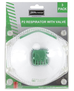 Picture of JBs Wear-8C15-JB'S BLISTER (3PC) P2 RESPIRATOR WITH VALVE