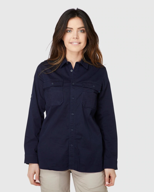 Picture of ELWD Workwear-EWD701-WOMENS UTILITY SHIRT