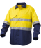 Picture of King Gee-K54880-Workcool 2 Hi-Vis Reflective Spliced Shirt L/S