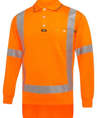 Picture of Visitec-V2008-L/S Airwear Cross Back D/N Polo