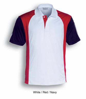 Picture of Bocini-CP0670-Unisex Adults Breezeway Three Tone Polo