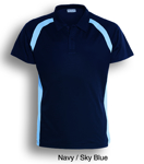 Picture of Bocini-CP0929-Team Essential-Ladies Short Sleeve Contrast Panel Polo