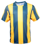 Picture of Bocini-CT1102-Unisex Adults Sublimated Striped Football Jersey