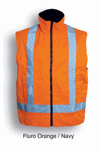 Picture of Bocini-SJ0428-Unisex Adults Hi-Vis Reversible Vest With Reflective tape