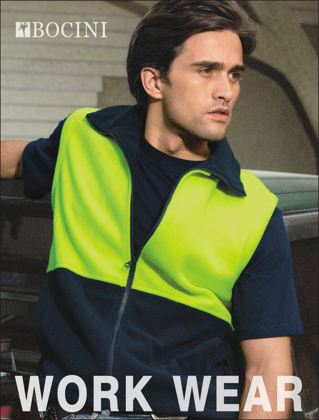 Picture of Bocini-SJ0541-Unisex Adults Hi-Vis Polar Fleece Vest