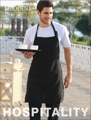 Picture of Bocini-WA0396-Cotton Drill Full Bib Apron - With Pocket