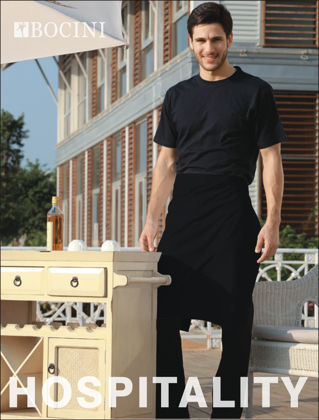 Picture of Bocini-WA0678-Polyester Drill Half Apron - No Pocket