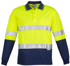 Picture of Syzmik - ZH235 - Mens Hi Vis Spliced Polo - Long Sleeve Hoop Taped
