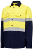 Picture of Hardyakka-Y04610-HIVIS LONG SLEEVE 2 TONE COTTON DRILL SHIRT WITH TAPE