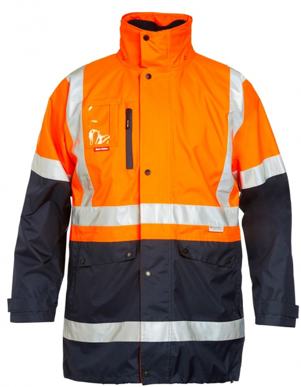 Picture of Hardyakka-Y06057-UNISEX 4 IN 1 DRILL JACKET WITH REVERSIBLE VEST