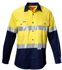 Picture of Hardyakka-Y07978-KOOLGEAR HI VIS 2TONE COTTON TWILL SHIRT 3/3M TAPE LONG SLEEVE