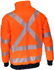 Picture of DNC Workwear-3533-Hivis Segmented Tape X Back 1/2 Zip Jumper