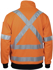 Picture of DNC Workwear-3952-HiVis X Back 1/2 Zip Cotton Jumper