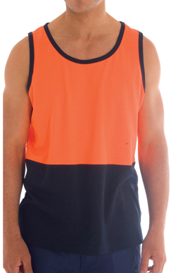 Picture of DNC Workwear-3841-Cotton Back Two Tone Singlet