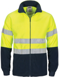 Picture of DNC Workwear Hi Vis Taped Full Zip Polar Fleece - Generic Reflective Tape (3830)