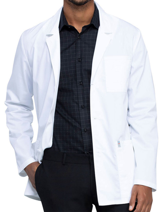 Picture of Cherokee Uniforms-CH-WW400AB-Cherokee Workwear Revolution Tech Men's 32 Inches Lab Coat