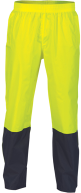 Picture of DNC Workwear-3878-HiVis Two Tone Light Weight Rain Pant