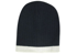 Picture of Headwear Stockist-4195-Two Tone Cable Knit Beanie - Toque