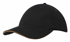 Picture of Headwear Stockist-4210-6PNL Brushed Heavy Cotton cap with sandwich trim