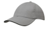 Picture of Headwear Stockist-4210-6PNL Brushed Heavy Cotton cap with sandwich trim