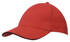 Picture of Headwear Stockist-4210-6PNL Brushed Heavy Cotton cap with sandwich trim