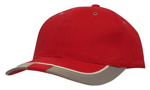 Picture of Headwear Stockist-4214-Brushed Heavy Cotton with Reflective Trim & Tab on Peak