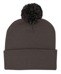 Picture of Headwear Stockist-4256-Acrylic Beanie with Pom Pom