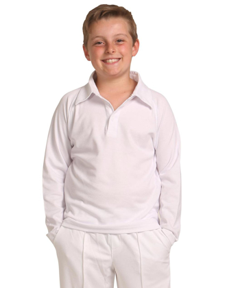 Picture of Winning Spirit-PS29KL-Cricket Polo Long Sleeve Kids'