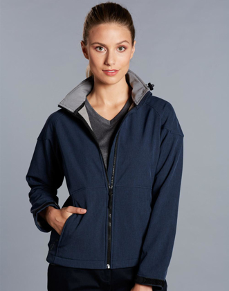 Picture of Winning Spirit-JK34-Aspen Softshell Hood Jacket Ladies