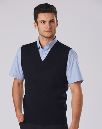 Picture of Winning Spirit-WJ02-Unisex Wool/acrylic V-neck Vest