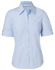 Picture of Winning Spirit - M8224 - Women’s Pin Stripe Short Sleeve Shirt