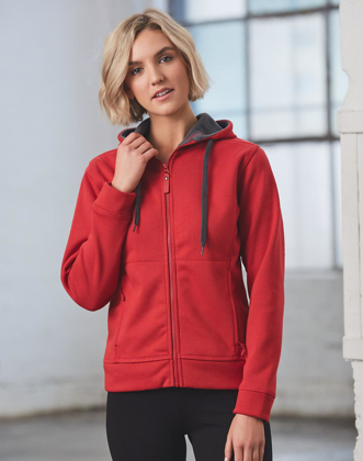 Picture of Winning Spirit - FL18 - Ladie’s Full Zip Contrast Bonded Fleece Hoodie