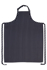 Picture of Chef Works-A111-Large Black Bib Apron