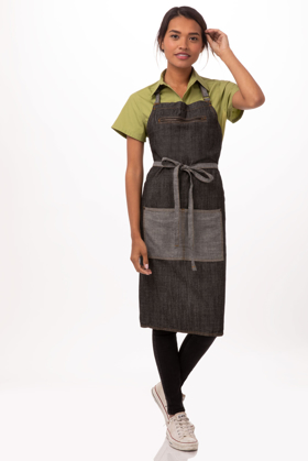 Picture of Chef Works-AB034-Manhattan Bib Apron