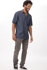 Picture of Chef Works-SKS002-Detroit Short Sleeve Denim Shirt