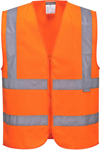 Picture of Prime Mover Workwear-C375-Hi-Vis Zipped Band & Brace Vest